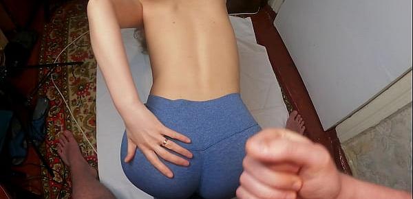 Step Sister Sucks Cock And Lets Cum On Her Ass In Yoga Pants!